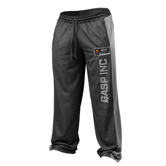 GASP No1 Mesh Pants - Black-Grey - Urban Gym Wear